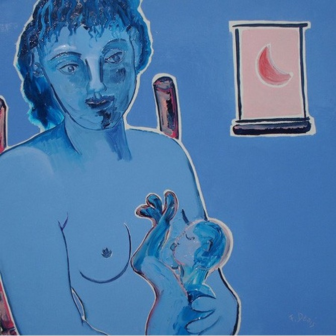Maternité à la lune